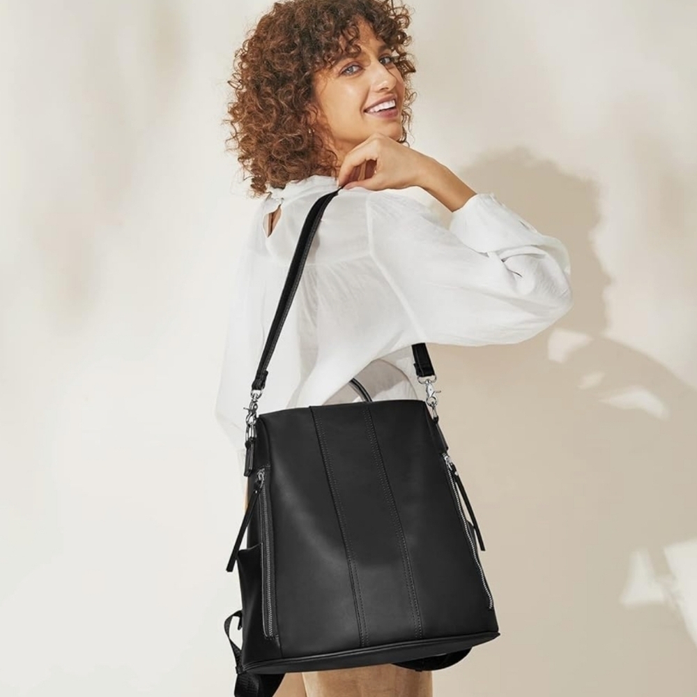 Fzone Antitheft Rucksack Shoulder Leather Back - image 2